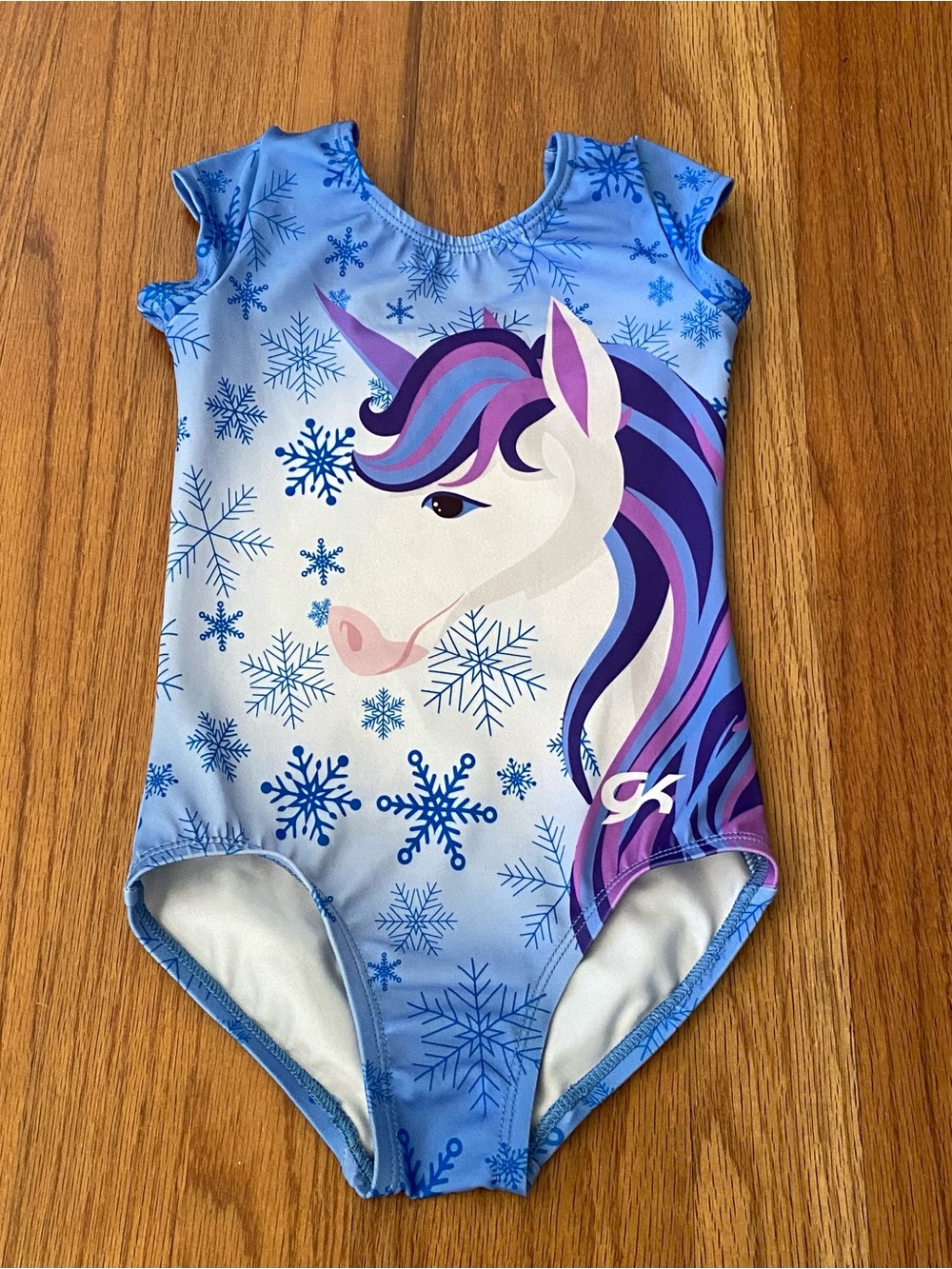 GK Unicorn Snowflake Gymnastics Leotard